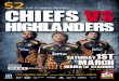 Chiefs vs Highlanders Programme