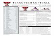 Texas Tech Softball - Masked Rider Invite Game Notes