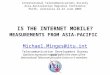 Is the Internet Mobile? Measurements from Asia-Pacific