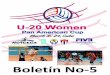 Bulletin No 5 U-20 Pan Am  Cup Havana- Cuba