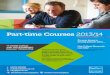 Part Time Course Guide 2013/14