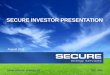 August 2011 Investor Presentation
