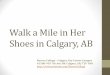 Walk a Mile in Her Shoes in Calgary, Alberta