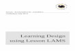 Learning design using lesson lams