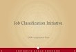 Stanford Job Classification Initiative