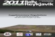 Rally Reykjavik 2011 - Supplementary Regulations for FIA Alternative Energies Cup