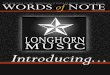 Words of Note, 2007: Introducing . . . Longhorn Music
