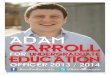 Adam Carroll For Undergraduate Education