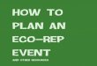 How to Plan an Eco-Rep Event and Other Resources