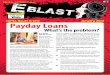 E-Blast - Issue 1 - Pay Day Loans (Jan 2013)