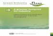 A GREENER FOOTPRINT FOR INDUSTRY: OPPORTUNITIES AND CHALLENGES OF SUSTAINABLE INDUSTRIAL DEVELOPMENT