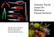 Claus Tools Currently used At Rittners Floral School