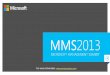 MMS 2013: Configuring Service Manager for Performance and Scale