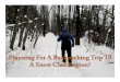 backpacking essentials for snow clad area