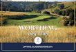 Worthing Golf Club Brochure 2010