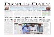 Peoples Daily Newspaper, Monday 28, January, 2013