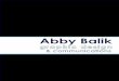 Abby Balik's Portfolio
