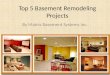 Top 5 basement remodeling projects of matrix basement