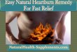 Easy Natural Heartburn Remedy For Fast Relief