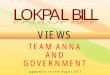 Difference between Jan Lokpal and Government Lokpal