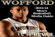 13 14 Wofford Men's Basketball Media Guide
