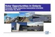 Solar Opportunities in Ontario