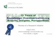 KNOWLEDGE COMMUNICATION - 10 YEARS ON