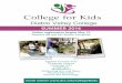 College for kids 2014