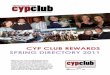 CYP CLUB REWARDS Directory, Spring 2011