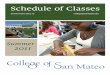 CSM Summer 2011 Schedule of Classes
