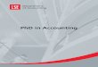 LSE PhD in Accounting brochure