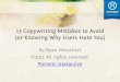 13 Copywriting Mistakes to Avoid