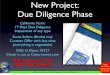 90908 Due Diligence On A New Project