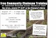 Chainsaw Training Event