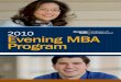 2010 Evening MBA Brochure