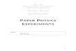 Paper physics experiments