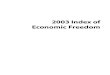 Index of Economic Freedom 2003
