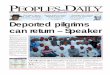 Peoples Daily Newspaper, Tuesday 09, October, 2012