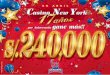 En abril Casino New York 17 años por aniversario gane más!!