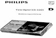Philips Tele-Spiel ES2201 German User Documentation
