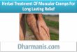 Herbal Treatment Of Muscular Cramps For Long Lasting Relief