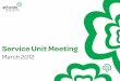 service unit meeting - March