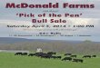 McDonald Farms Annual 'Pick of the Pen' Bull Sale