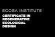 Ecosa Institute Semester Catalog