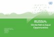 Russia: On the path to equal opportunities