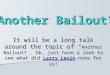 Larry Levin's Blog : Another Bailout