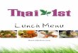 Thai 1st lunch menu