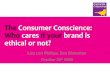 The Consumer Conscience