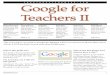 Google for Teachers+II