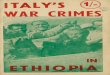 Italy's War Crimes in Ethiopia